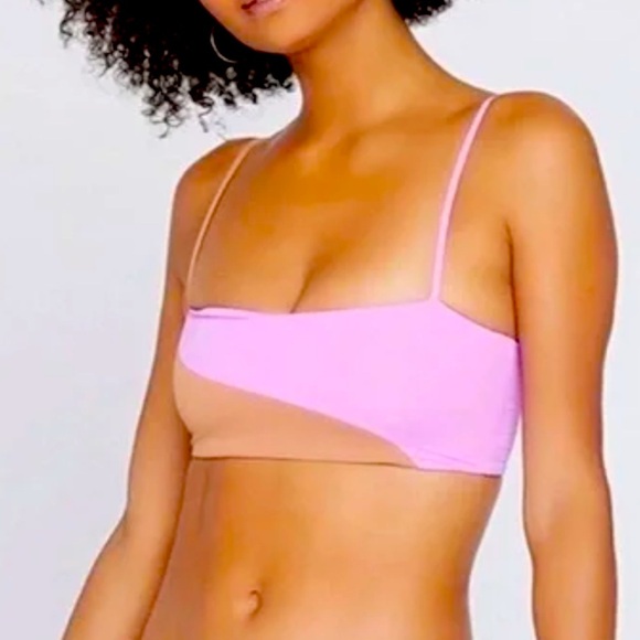 NWT L* SPACE WOMEN’S Color Block Ari Bikini Top - Picture 1 of 8